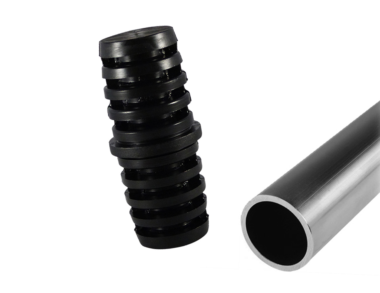 Tube connectors round